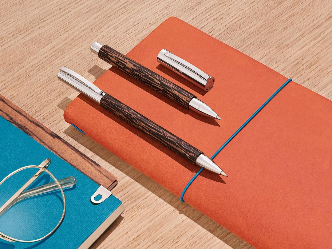 Faber-Castell 148150 - Drehkugelschreiber AMBITION Cocos, Mine: B, inklusive Geschenkverpackung Coco