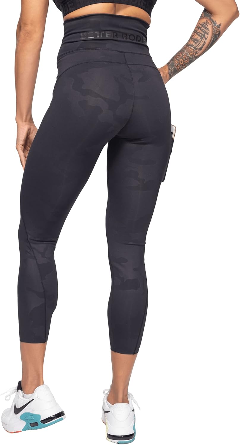 Better Bodies Unisex High Waist Leggings Tights, Schwarz, XS