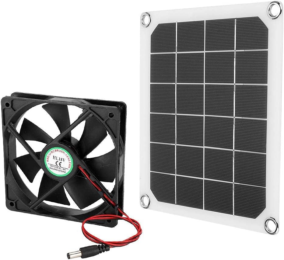 Solarpanel-Abluftventilator, Wasserdichter IP65-Solar-Abluftventilator für den Aussenbereich, Tragba