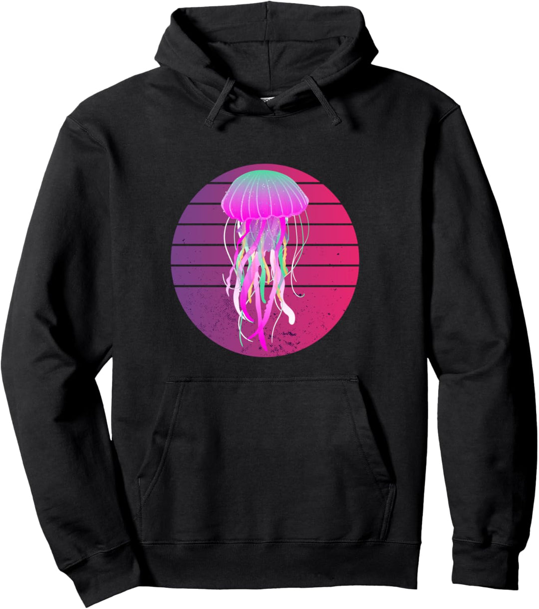 Quallen-Wasserfarben Pullover Hoodie