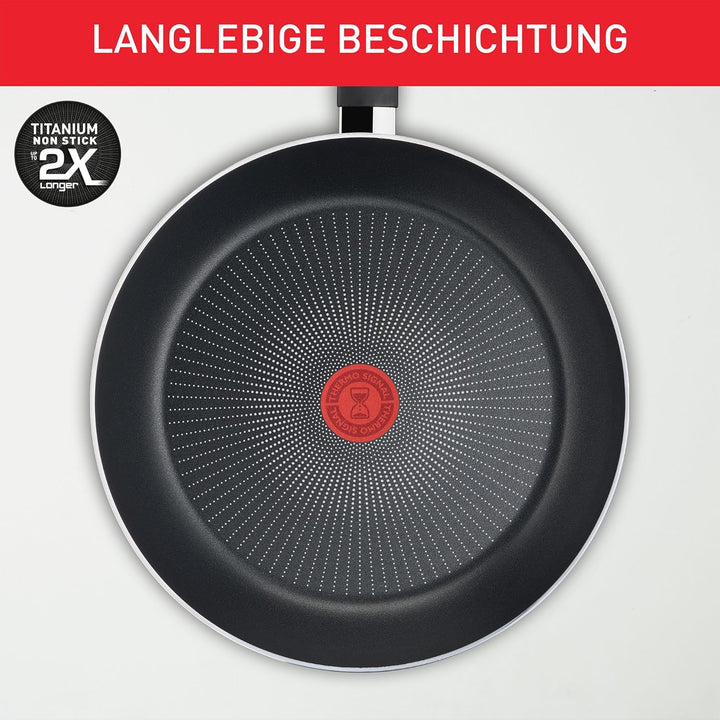 Tefal Recycled On Wokpfanne 28 cm, 100% recyceltes Aluminium, Antihaftbeschichtung, Induktion, Spülm