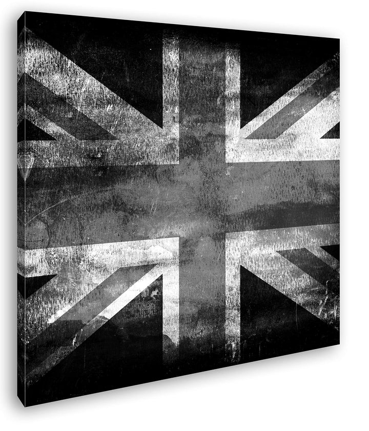 deyoli England Flagge Format: 60x60 Effekt: Schwarz&Weiss als Leinwandbild, Motiv auf Echtholzrahmen