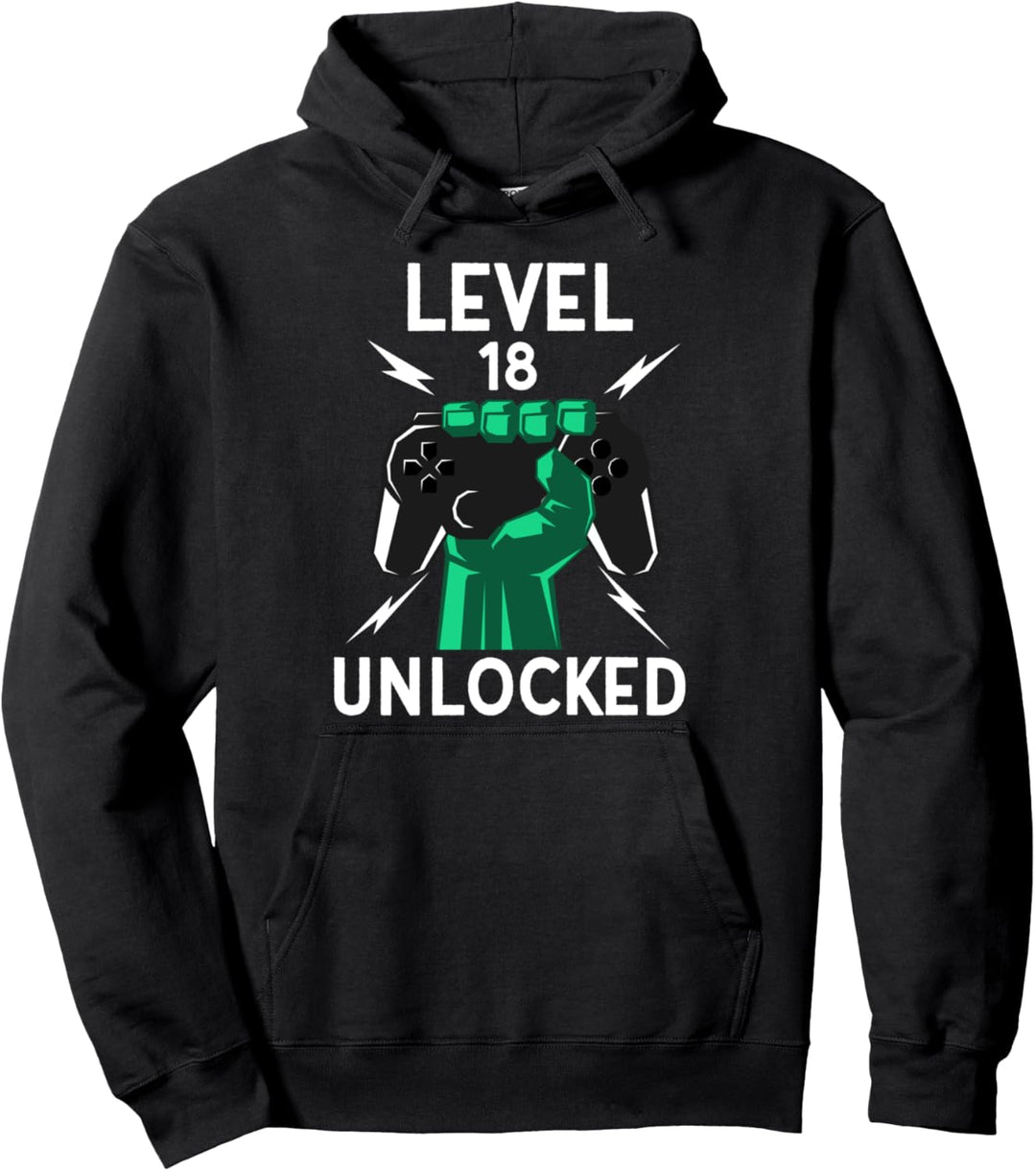 Level 18 Unlocked Shirt 18. Geburtstags Pullover Hoodie