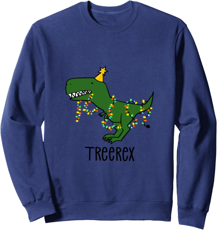 Treerex T-Shirt mit weihnachtlichem Tiermotiv, T-Rex Sweatshirt