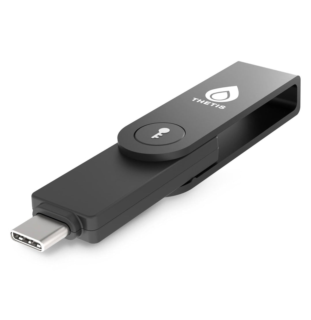 Thetis Pro-C FIDO2-Sicherheitsschlüssel-Passkey-Gerät mit USB C und NFC, TOTP/HOTP-Authentifizierung