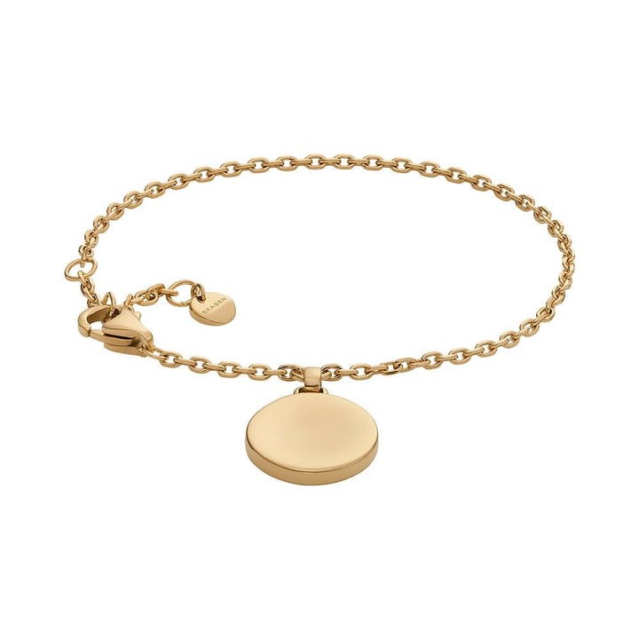 Skagen Damenarmband, Edelstahlarmband Goldfarbe, Goldfarbe