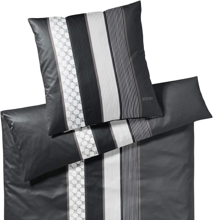 Joop! Bettwäsche Cornflower Stripes deep Stone 1 Bettbezug 200 x 200 cm + 2 Kissenbezüge 80 x 80 cm