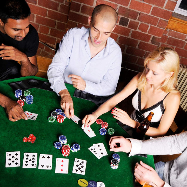 SUBTLETY Pokerkoffer Pokerset mit Aluminium Gehäuse 500 Laser Pokerchips Professionelle Poker Set in
