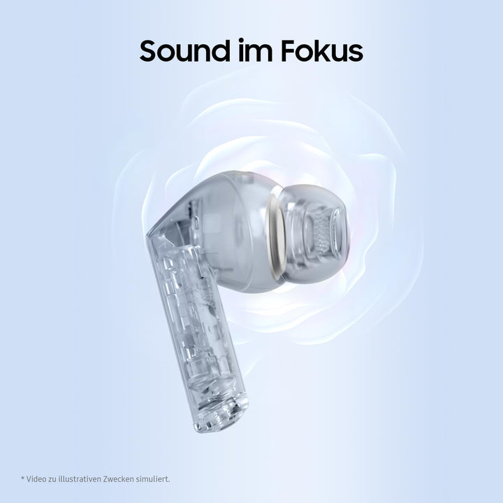 Samsung Galaxy Buds3 FE, Kabellose In-Ear-Kopfhörer inkl. mobeen Soft Clear Case, Ausgewogener Klang