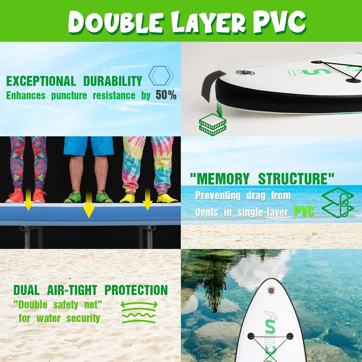 FunWater Aufblasbares Stand Up Paddle Board 10&