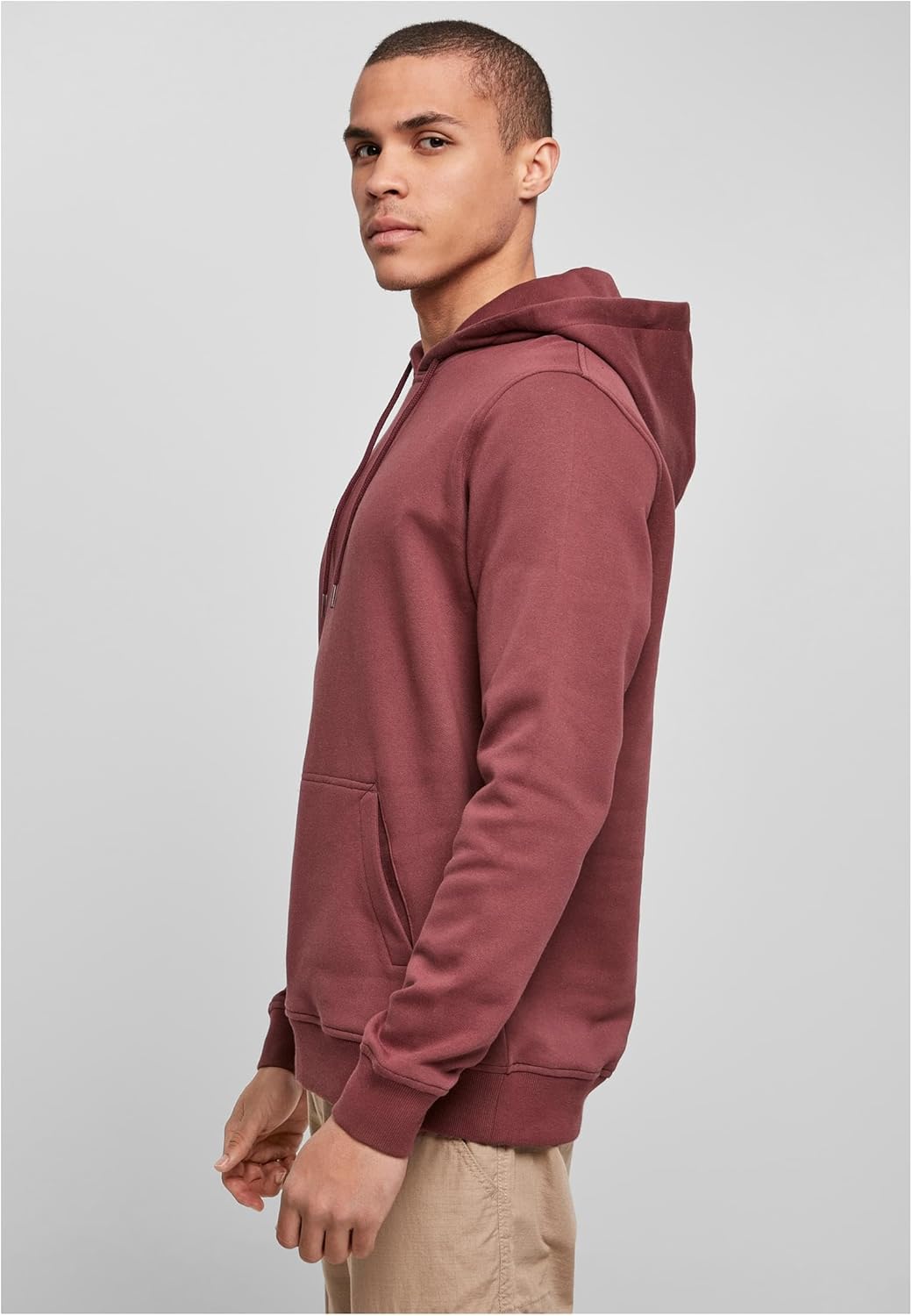 Build Your Brand Herren Kapuzenpullover Organic Hoody, klassischer Männer Hoodie aus Bio-Baumwolle,