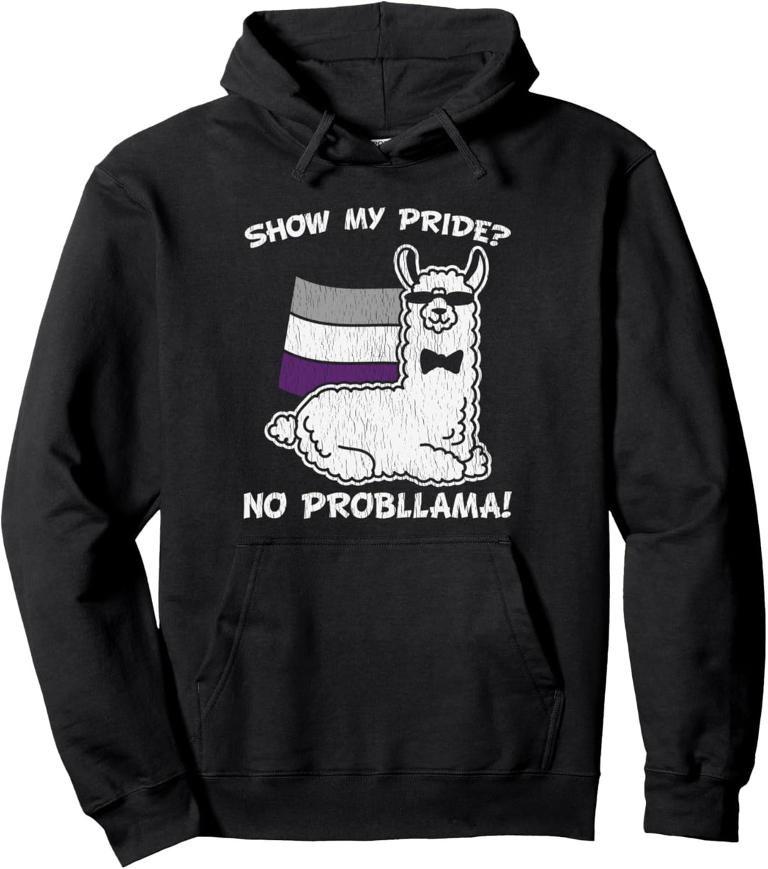 Lama Alpaka Regenbogen Lesben Gay Pride LGBT-Bewusstsein Pullover Hoodie