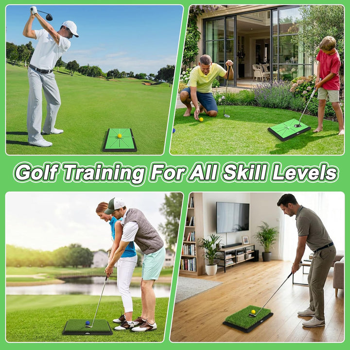 MoKo Golf-Schlagmatte, Golfmatte mit Schwungbahn-Feedback, Zusätzliche Austauschbare Trainingsmatten