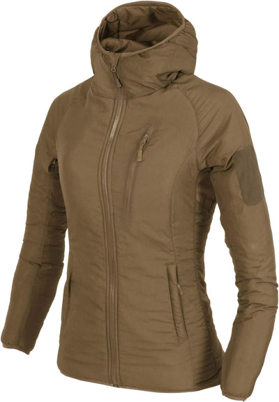 Helikon-Tex WOMEN'S WOLFHOUND Hoodie Jacket Climashield - Taiga Green XS Coyote, XS Coyote