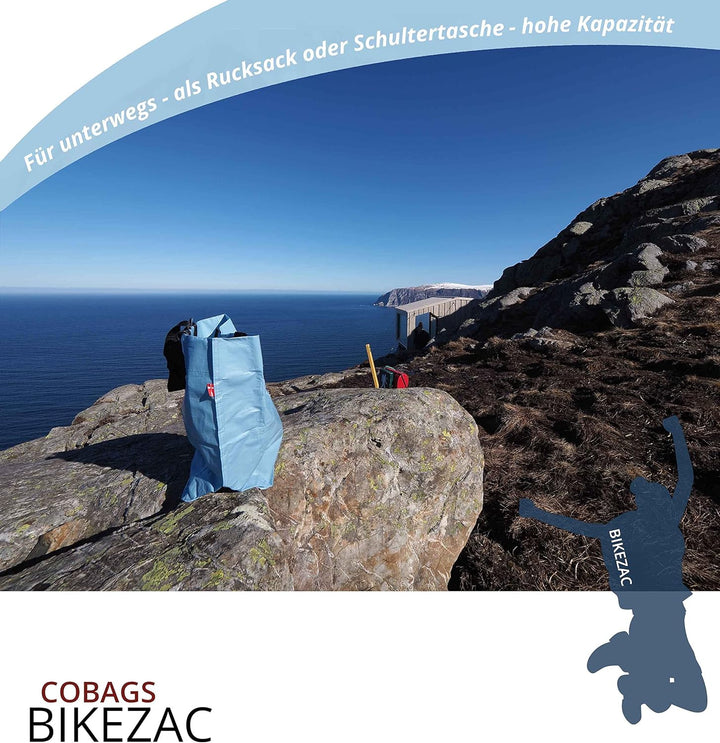 BikeZac FAHRRADTASCHE Clip-On EINKAUFS-Tasche | Fahrrad-Einkaufstasche | Gepäckträger-Tasche | Einka