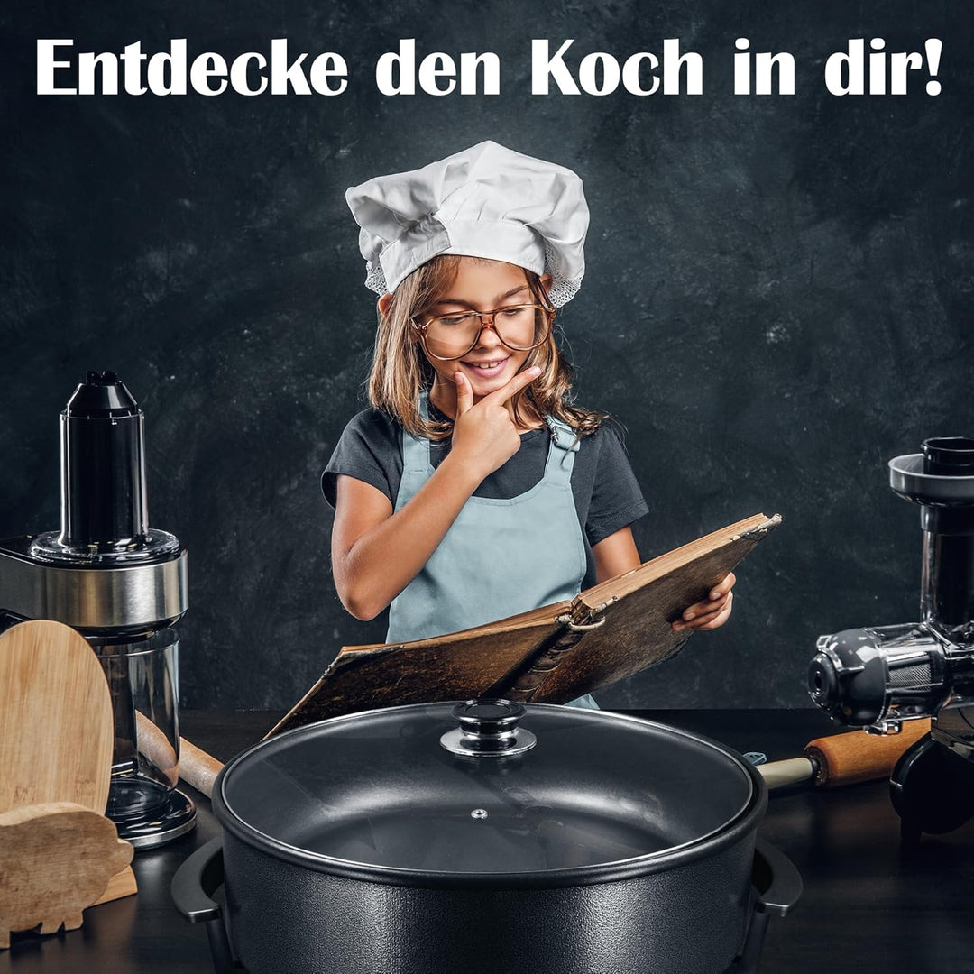 Hochwertige elektrische Pizzapfanne Partypfanne 42 cm/Grillpfanne/Elektropfanne/Pizzaofen /Crepe /Pa