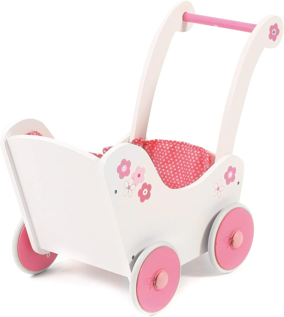 Bayer Chic 2000 425 99 - Holz-Puppenwagen Fiori, 55 x 31 x 45 cm, Fiori
