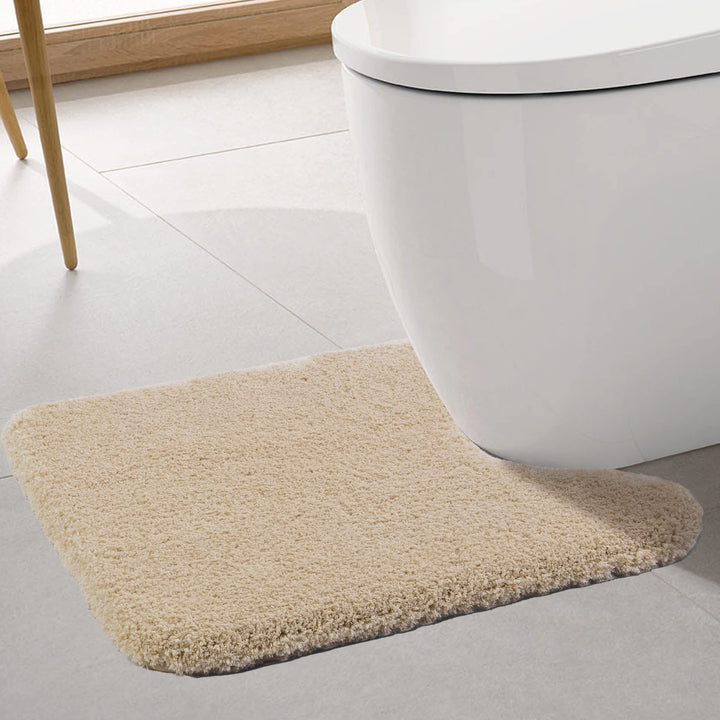 ROLIZOE WC Vorleger mit Ausschnitt Extrem Dicker WC Teppich rutschfest Klovorleger Hochsaugfähige St