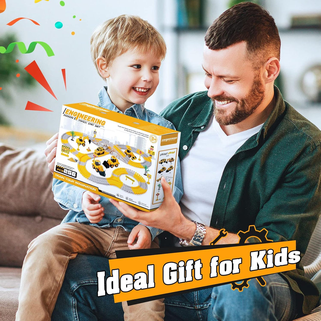 Kinderspielzeug ab 2 3 4 5 6 Jahre, Rennbahn Kinder Geschenk 2-6 Jahre Junge Autorennbahn Spielzeug
