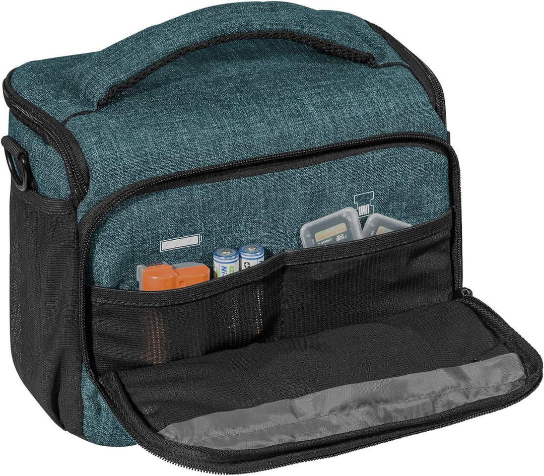 PEDEA SLR-Kameratasche Umhängetasche mit Displayschutz für Fujifilm XF10 / Sony Alpha 5000 / Canon E