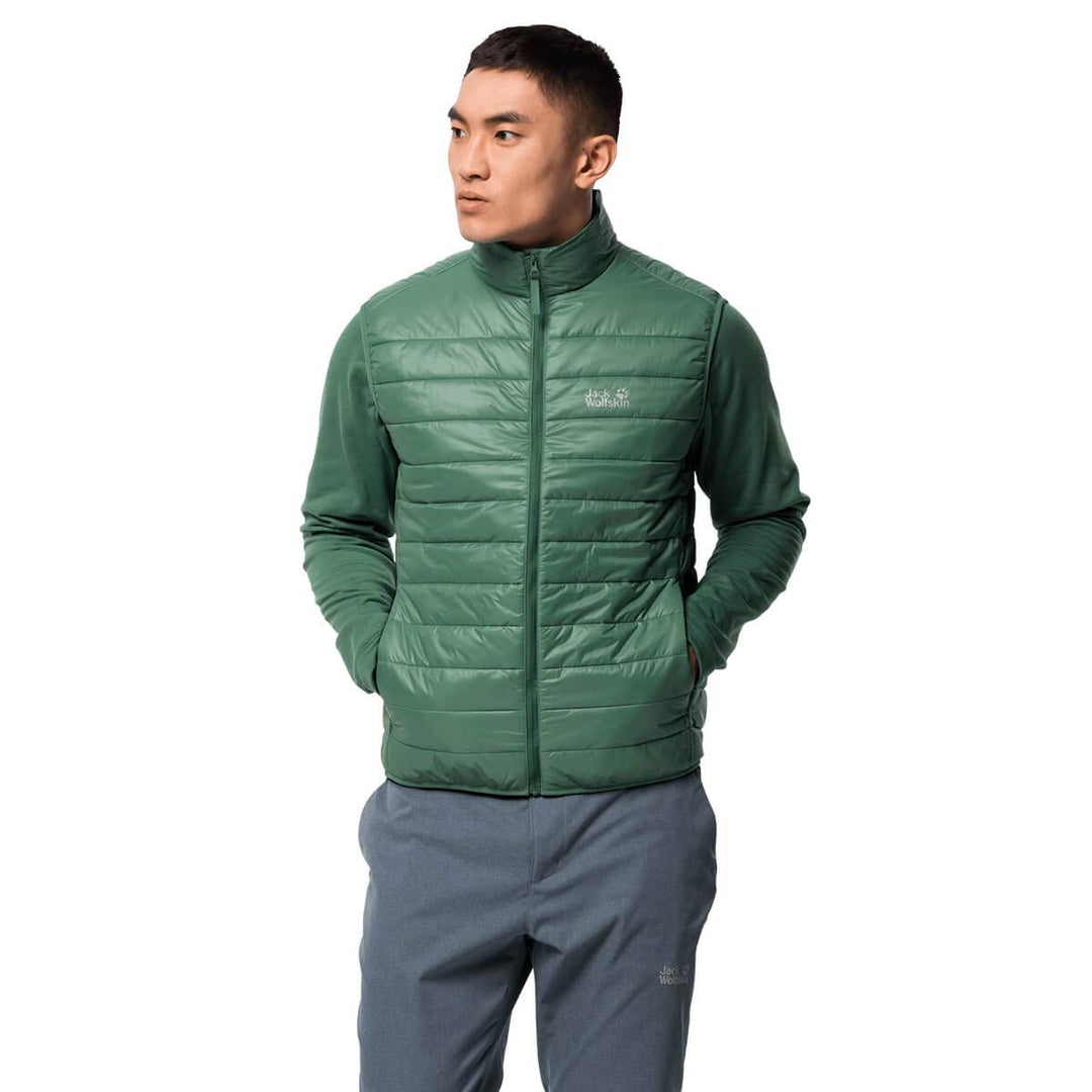 Jack Wolfskin Herren-Weste Standard Jwp Grösse M L sage, L sage