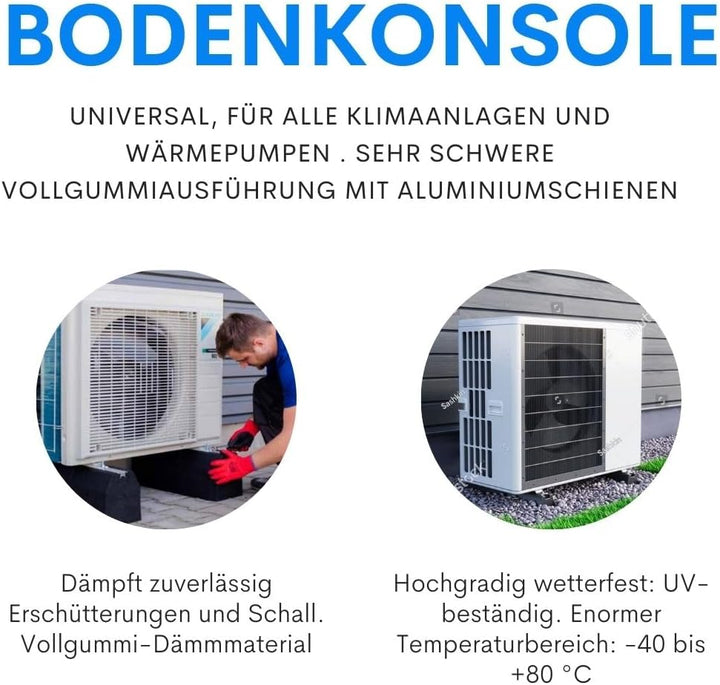 Universal Klimaanlage Bodenkonsole für Split Klima Klimaanlage und Heizung Wärmepumpe Dämpfungssocke