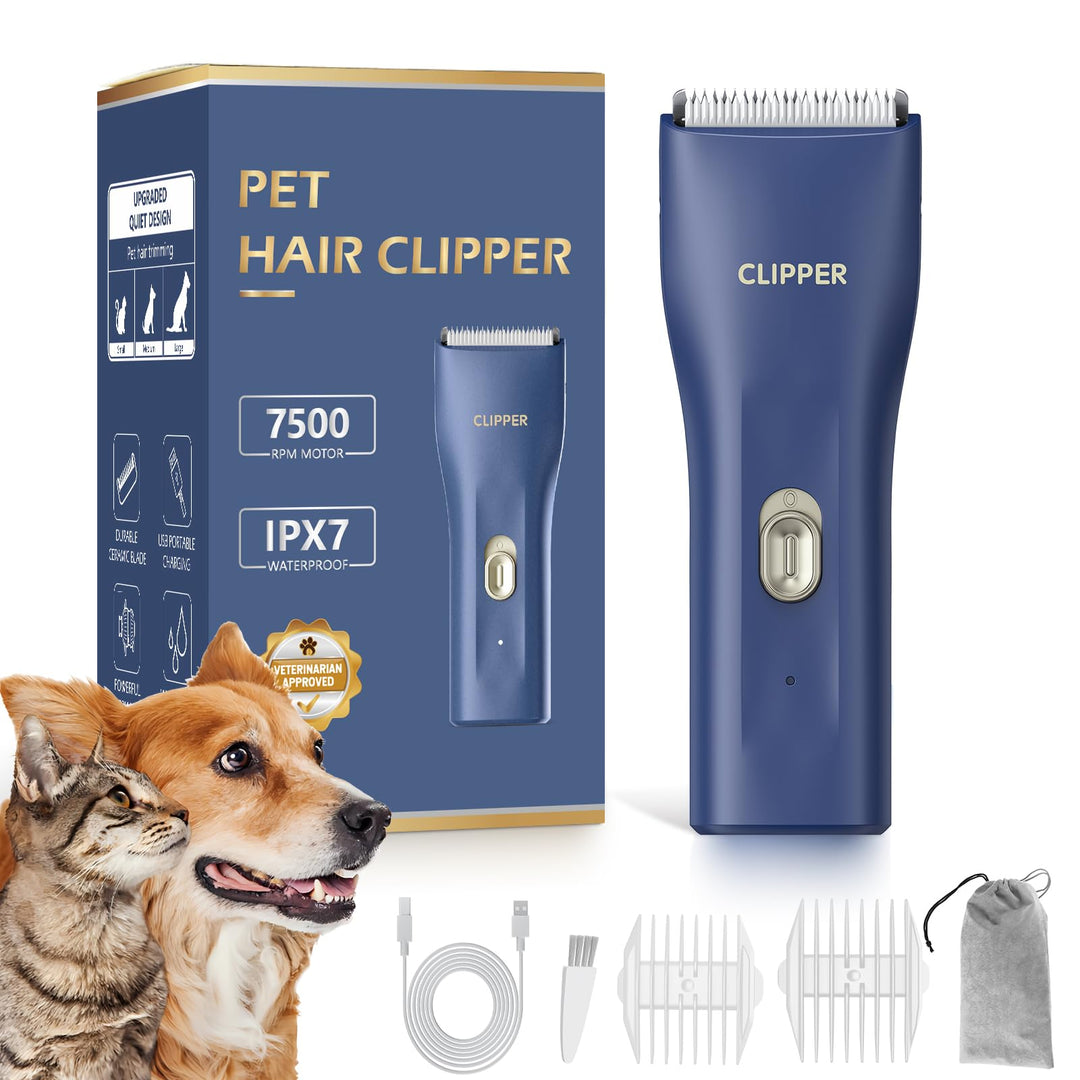 Professionelle Hundeschermaschine für dickes Fell, Schnurlos Katzen-Hund-Pflegeset, Wiederaufladbare