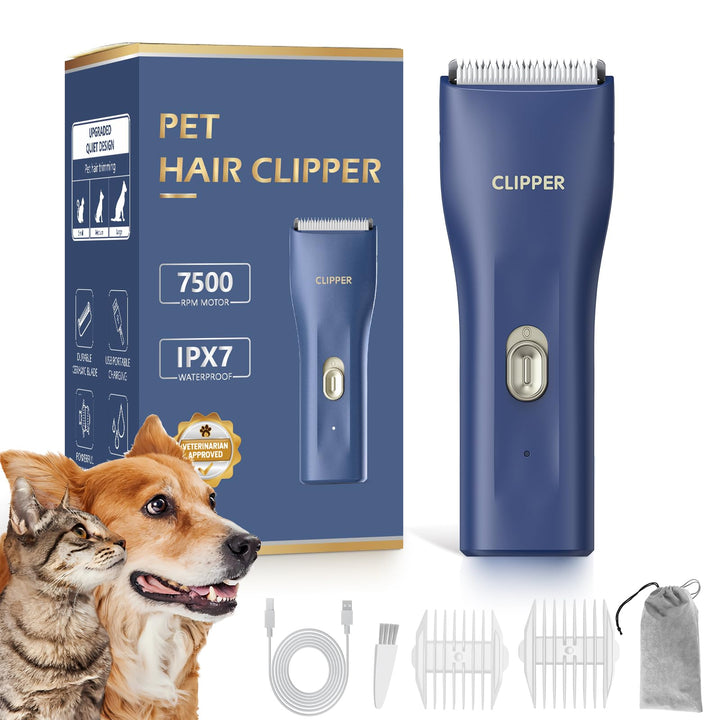 Professionelle Hundeschermaschine für dickes Fell, Schnurlos Katzen-Hund-Pflegeset, Wiederaufladbare