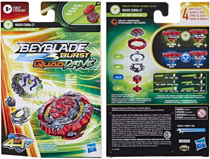 Hasbro Beyblade Beyblade Quad Drive, Kreisel und Launcher, Mehrfarbig (F3338EU4)