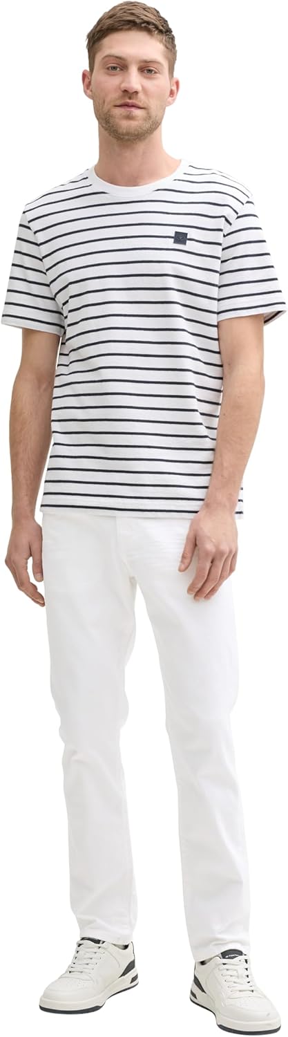 TOM TAILOR Herren Josh Regular Slim Jeans 28W / 34L 10101 - White Denim, 28W / 34L 10101 - White Den