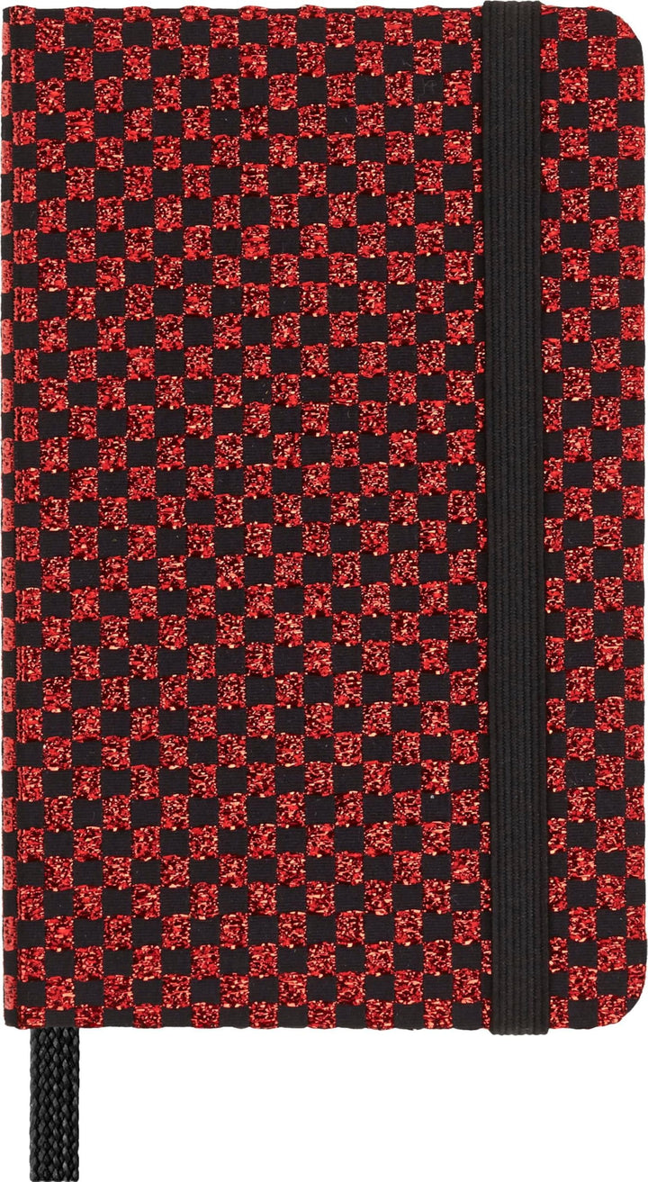 Moleskine Shine Notizbuch, Made in Italy Stoffeinband von Mantero, mit weissen Seiten und elastische
