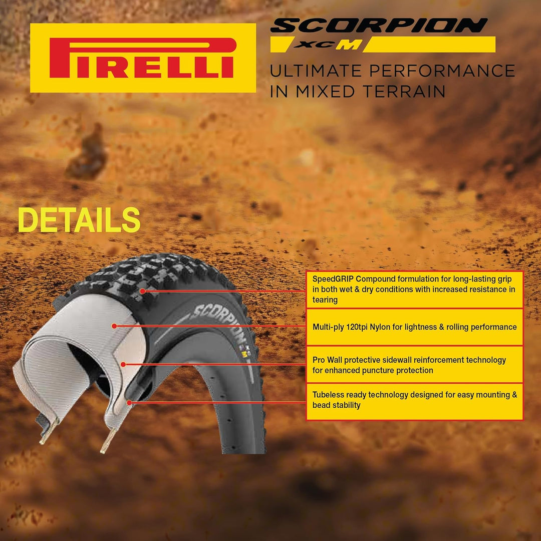 Pirelli Scorpion MTB Tyre Trail M, Prowall Schwarz 29 x 2.4, Schwarz 29 x 2.4
