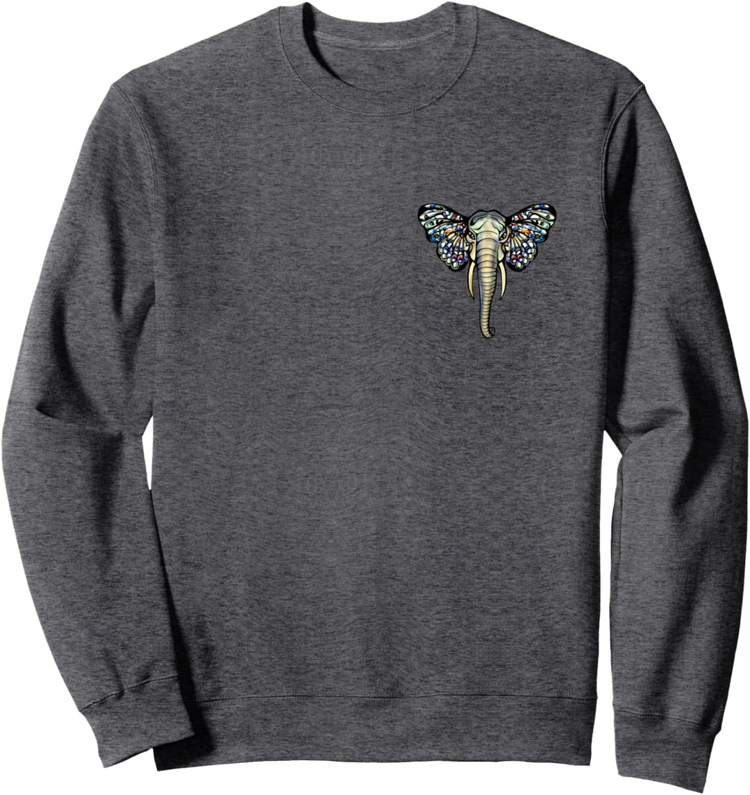 Elefant, Schmetterling, Tiere, Natur, Tierschutz, Afrika, Sweatshirt