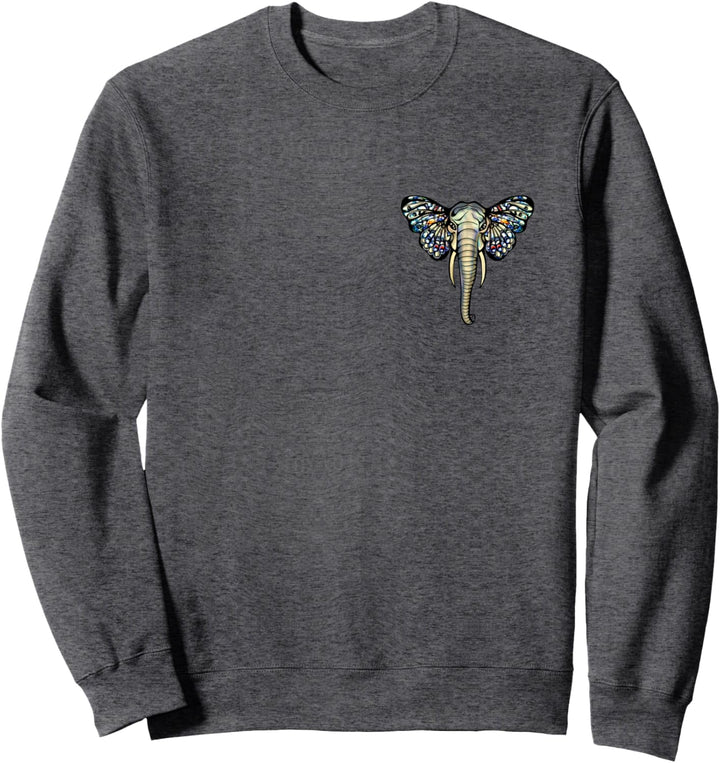 Elefant, Schmetterling, Tiere, Natur, Tierschutz, Afrika, Sweatshirt
