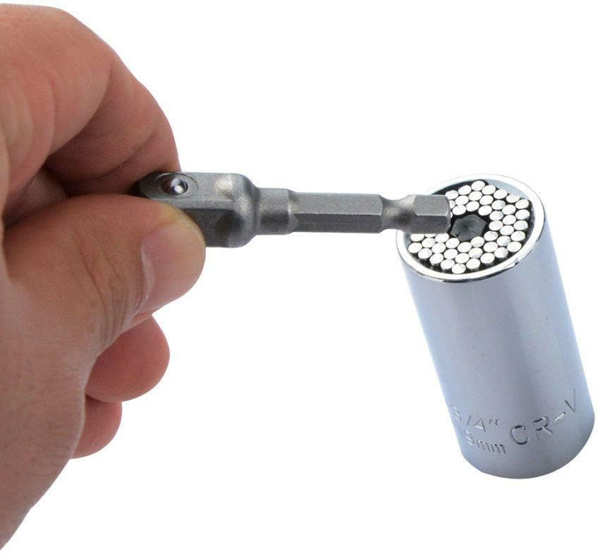 BE-TOOL Steckschlüssel-Universal-Steckschlüssel-Set, Bohrmaschinen-Adapter, selbstjustierende Kombin