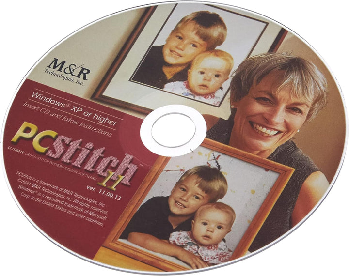 M & R Technologies Pc Stitch Pro Kreuzstich-Software Version 11, Nicht zutreffend, Mehrfarbig, 19.3