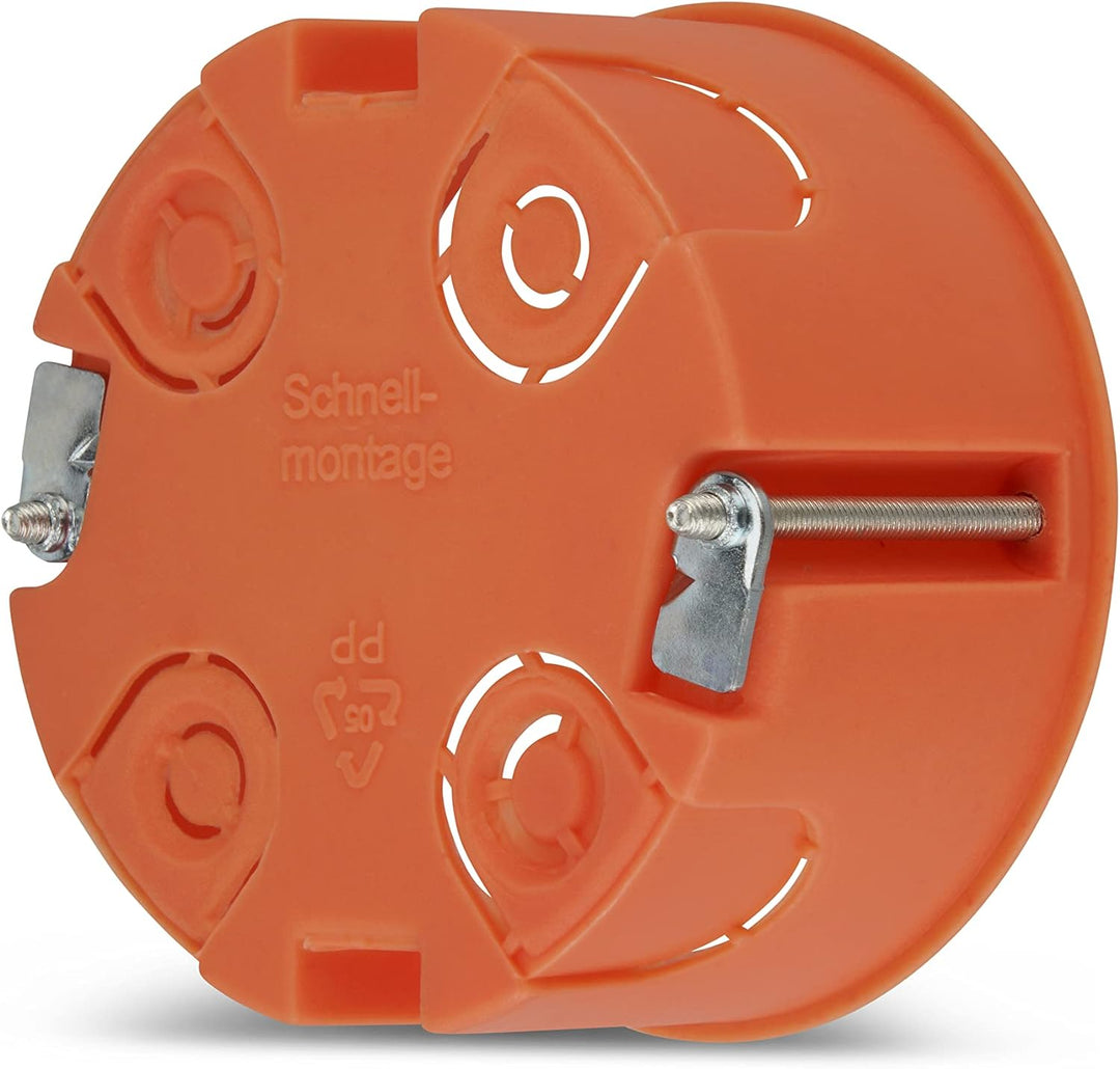 REV 0518342777 Hohlraumdose, Hohlwanddosen 25 St., Ø68mm, 35mm tief, Schrauben, orange 35 mm tief 25