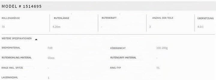 Mitchell Neuron Surfruten- und Rollen-Kombi-Set – einsatzbereit mit Schnur – für Makrele, Dorsch, Ba