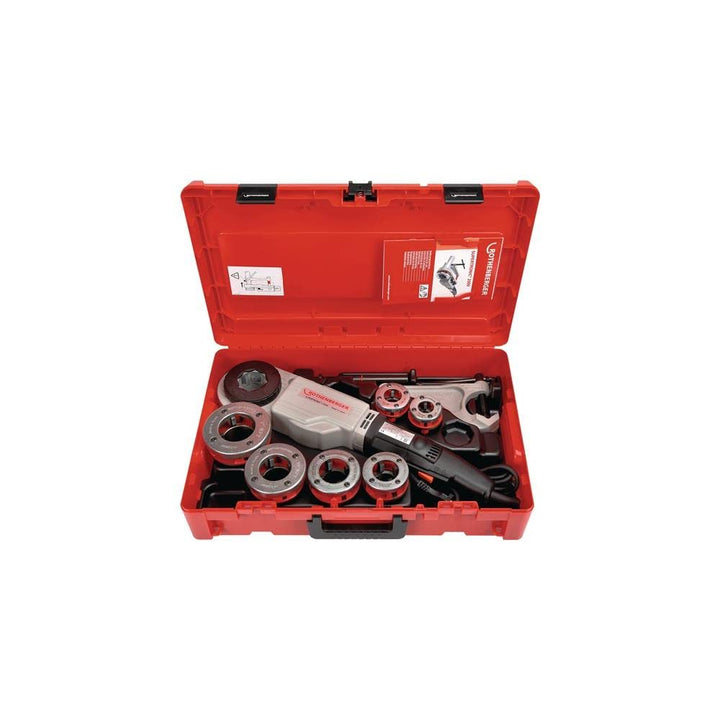 ROTHENBERGER 71256 SUPERTRONIC 2000 Set Gewindeschneidmaschine, BSPT R Gewind, 1/2"-2" Arbeitsbereic