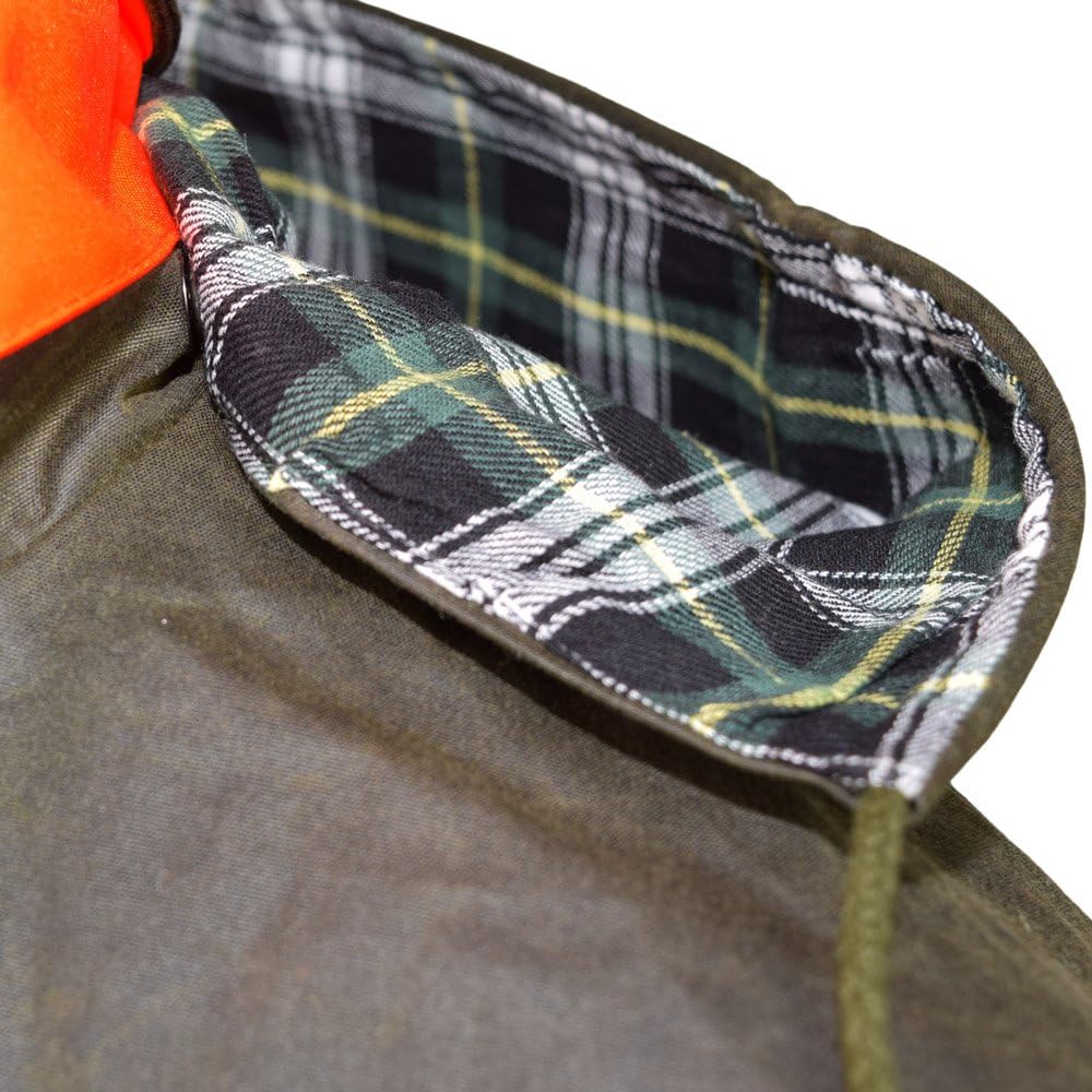 Wachsjacke New England Jager | Robuste Wind- und wasserdichte Regenjacke | Für Jäger mit Hasentasche