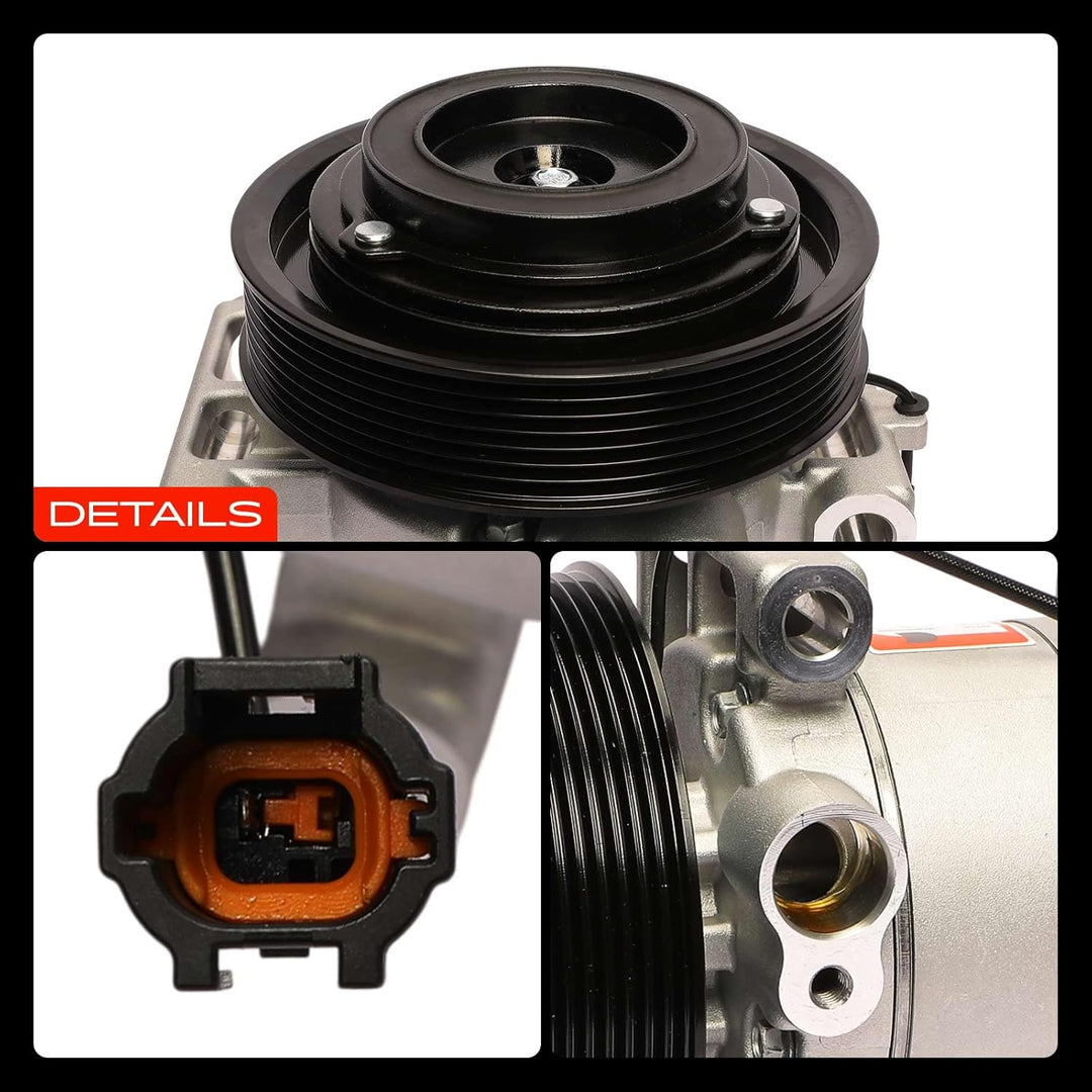 Frankberg Klimakompressor Klimaanlage Kompatibel mit NP300 Navara D40 2.5L Diesel 2005-Heute Replace