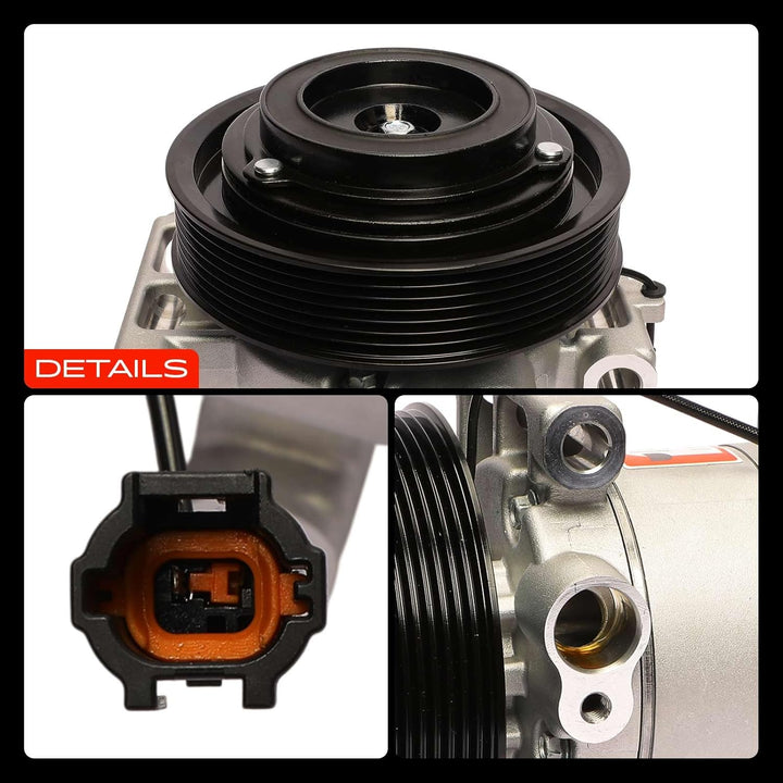 Frankberg Klimakompressor Klimaanlage Kompatibel mit NP300 Navara D40 2.5L Diesel 2005-Heute Replace
