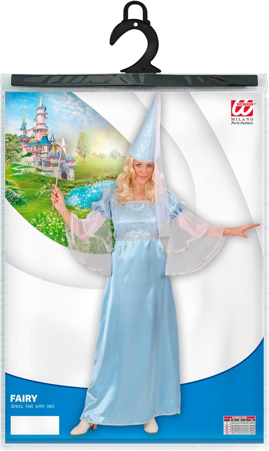 W WIDMANN MILANO Party Fashion - Kostüm Fee, Kleid, Zauberer, Märchen, Faschingskostüme für Damen, M