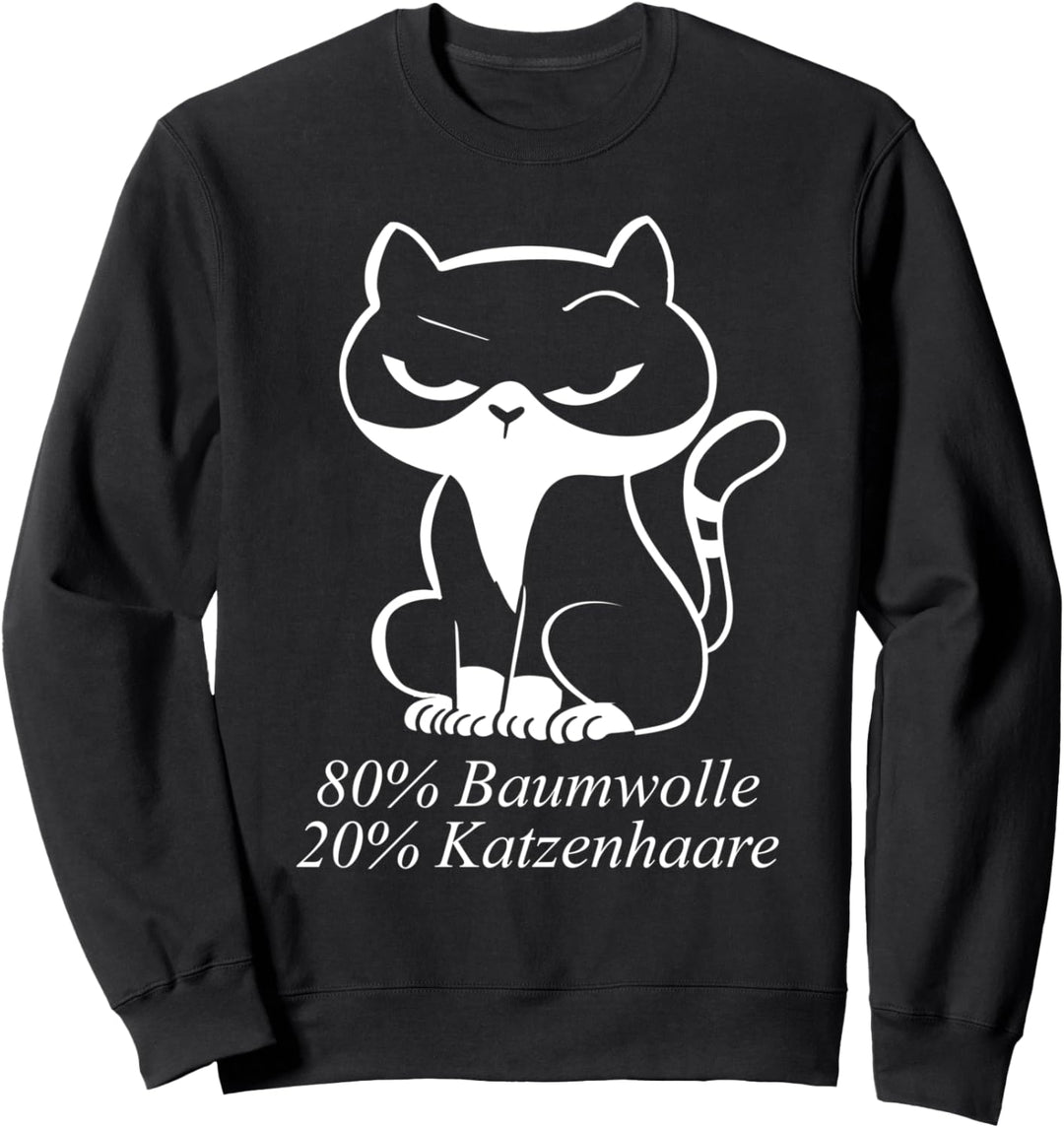 80% Baumwolle 20% Katzenhaare Sweatshirt