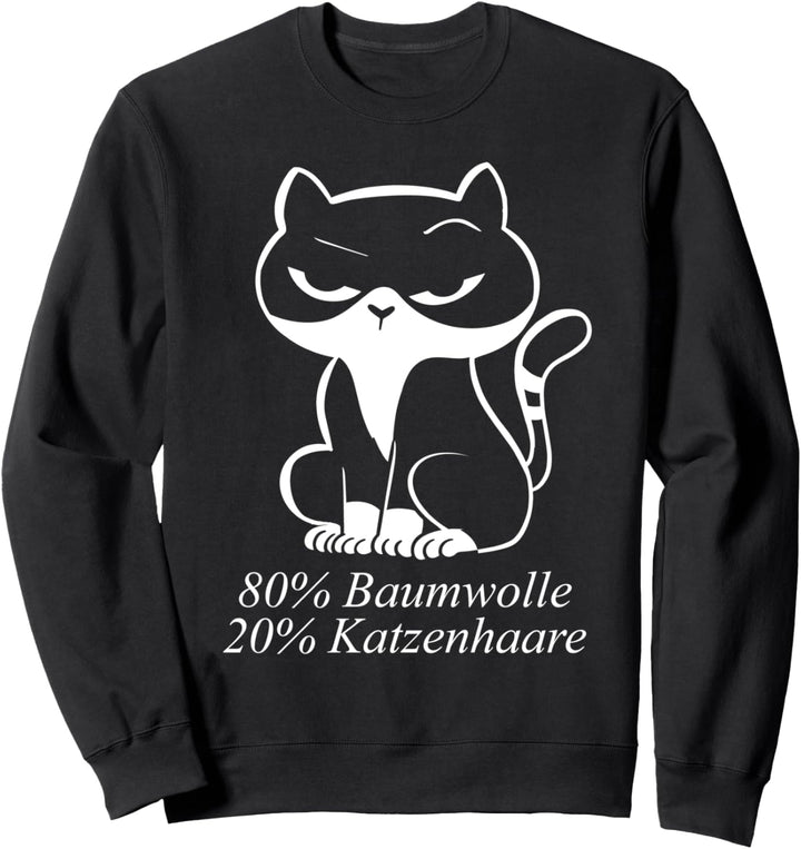80% Baumwolle 20% Katzenhaare Sweatshirt