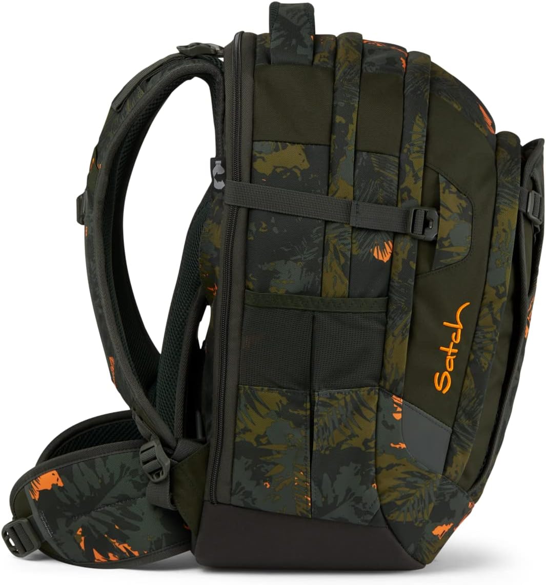 Satch Match Schulrucksack Set 3tlg. inkl. Schlamperbox u. Sportbeutel Jurassic Jungle, Jurassic Jung