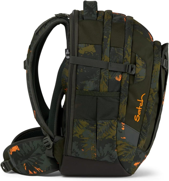 Satch Match Schulrucksack Set 3tlg. inkl. Schlamperbox u. Sportbeutel Jurassic Jungle, Jurassic Jung