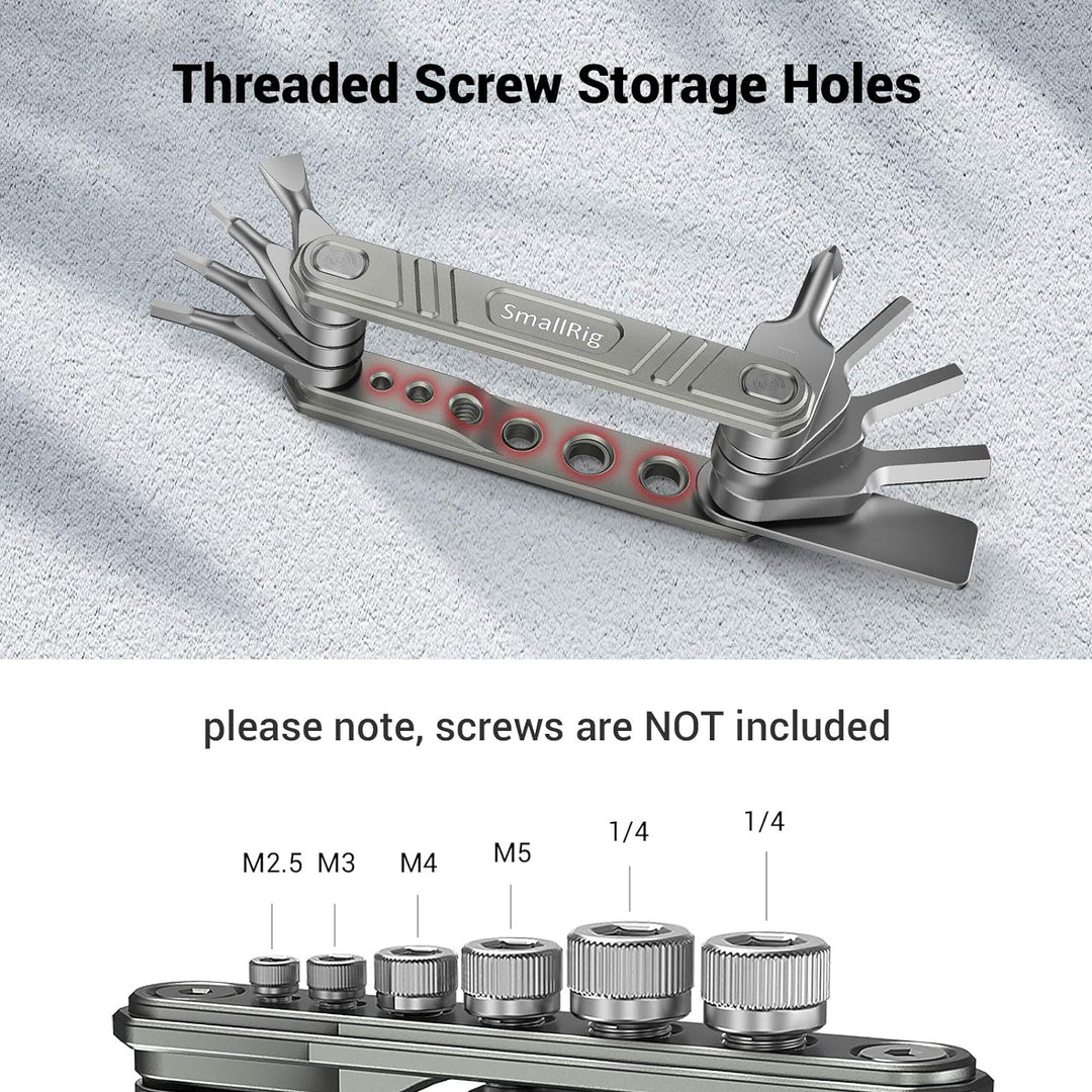 SMALLRIG 9 in 1 Faltwerkzeugset Multifuncitonal Tool Kit für Videografen - TC2713