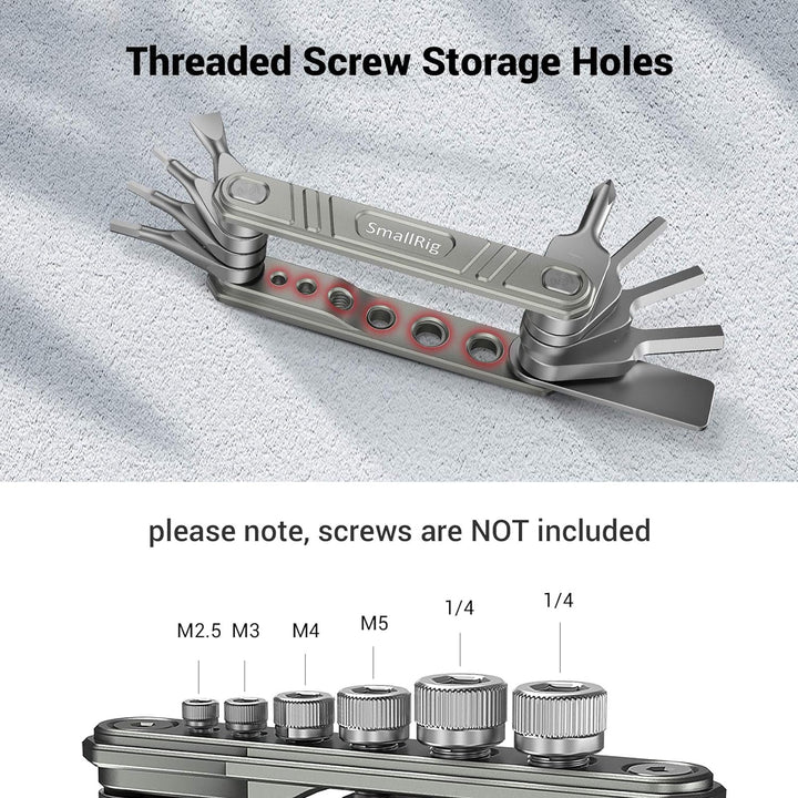 SMALLRIG 9 in 1 Faltwerkzeugset Multifuncitonal Tool Kit für Videografen - TC2713