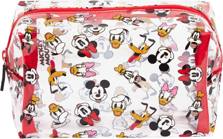 Mickey Mouse Minnie Mouse and Friends transparente Kosmetiktasche für Mädchen und Damen, transparent